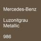 Preview: Mercedes-Benz, Luzonitgrau Metallic, 986.